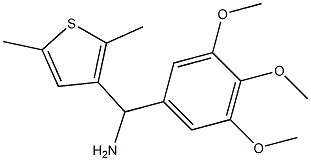 (2,5-dimethylthiophen-3-yl)(3,4,5-trimethoxyphenyl)methanamine 구조식 이미지