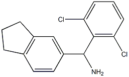 (2,6-dichlorophenyl)(2,3-dihydro-1H-inden-5-yl)methanamine Structure