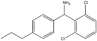 (2,6-dichlorophenyl)(4-propylphenyl)methanamine 구조식 이미지