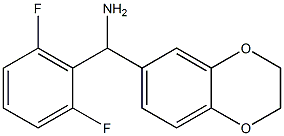 (2,6-difluorophenyl)(2,3-dihydro-1,4-benzodioxin-6-yl)methanamine 구조식 이미지