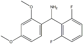 (2,6-difluorophenyl)(2,4-dimethoxyphenyl)methanamine Structure