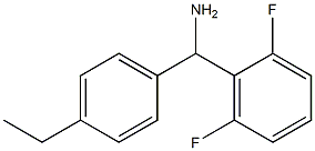 (2,6-difluorophenyl)(4-ethylphenyl)methanamine 구조식 이미지