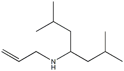 (2,6-dimethylheptan-4-yl)(prop-2-en-1-yl)amine Structure