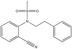 (2-cyanophenyl)-N-(2-phenylethyl)methanesulfonamide Structure