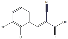 (2E)-2-cyano-3-(2,3-dichlorophenyl)acrylic acid 구조식 이미지