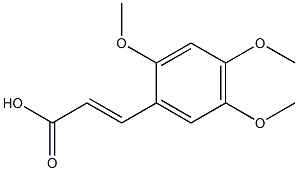 (2E)-3-(2,4,5-trimethoxyphenyl)prop-2-enoic acid Structure