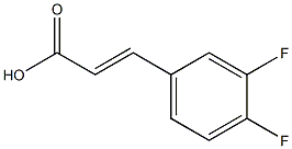 (2E)-3-(3,4-difluorophenyl)acrylic acid 구조식 이미지