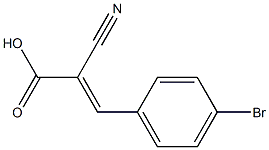 (2E)-3-(4-bromophenyl)-2-cyanoacrylic acid 구조식 이미지