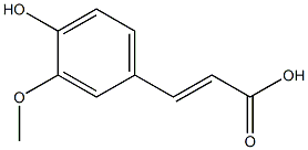 (2E)-3-(4-hydroxy-3-methoxyphenyl)prop-2-enoic acid 구조식 이미지