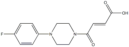 (2E)-4-[4-(4-fluorophenyl)piperazin-1-yl]-4-oxobut-2-enoic acid Structure