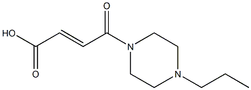(2E)-4-oxo-4-(4-propylpiperazin-1-yl)but-2-enoic acid 구조식 이미지