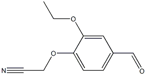 (2-ethoxy-4-formylphenoxy)acetonitrile 구조식 이미지