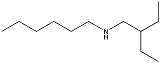 (2-ethylbutyl)(hexyl)amine Structure