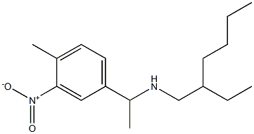 (2-ethylhexyl)[1-(4-methyl-3-nitrophenyl)ethyl]amine Structure