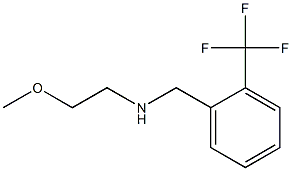 (2-methoxyethyl)({[2-(trifluoromethyl)phenyl]methyl})amine Structure