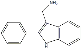 (2-phenyl-1H-indol-3-yl)methanamine 구조식 이미지