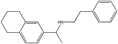(2-phenylethyl)[1-(5,6,7,8-tetrahydronaphthalen-2-yl)ethyl]amine Structure