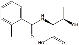 (2S,3R)-3-hydroxy-2-[(2-methylbenzoyl)amino]butanoic acid 구조식 이미지