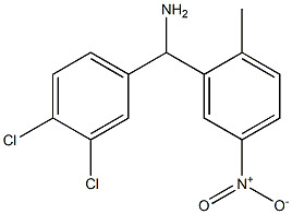 (3,4-dichlorophenyl)(2-methyl-5-nitrophenyl)methanamine Structure