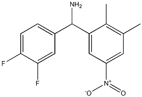 (3,4-difluorophenyl)(2,3-dimethyl-5-nitrophenyl)methanamine 구조식 이미지