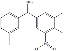 (3,4-dimethyl-5-nitrophenyl)(3-iodophenyl)methanamine Structure