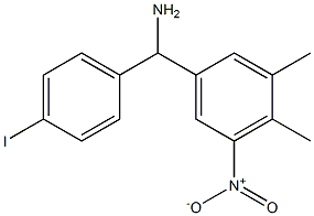 (3,4-dimethyl-5-nitrophenyl)(4-iodophenyl)methanamine Structure