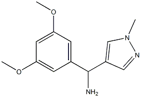 (3,5-dimethoxyphenyl)(1-methyl-1H-pyrazol-4-yl)methanamine 구조식 이미지
