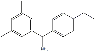 (3,5-dimethylphenyl)(4-ethylphenyl)methanamine Structure