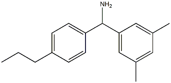 (3,5-dimethylphenyl)(4-propylphenyl)methanamine Structure
