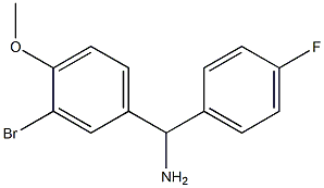 (3-bromo-4-methoxyphenyl)(4-fluorophenyl)methanamine 구조식 이미지