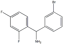 (3-bromophenyl)(2,4-difluorophenyl)methanamine 구조식 이미지