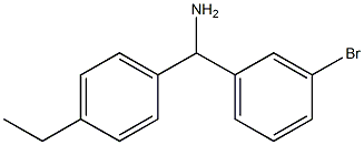 (3-bromophenyl)(4-ethylphenyl)methanamine 구조식 이미지