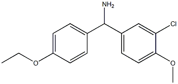 (3-chloro-4-methoxyphenyl)(4-ethoxyphenyl)methanamine Structure
