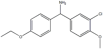 (3-chloro-4-methoxyphenyl)(4-ethoxyphenyl)methanamine 구조식 이미지