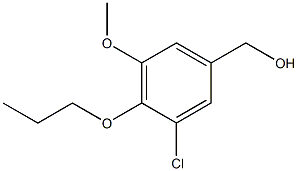 (3-chloro-5-methoxy-4-propoxyphenyl)methanol Structure