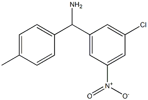 (3-chloro-5-nitrophenyl)(4-methylphenyl)methanamine Structure