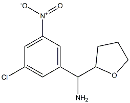 (3-chloro-5-nitrophenyl)(oxolan-2-yl)methanamine 구조식 이미지