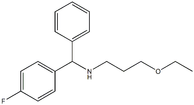 (3-ethoxypropyl)[(4-fluorophenyl)(phenyl)methyl]amine 구조식 이미지