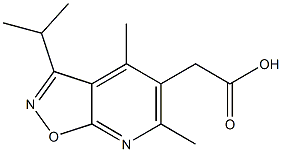 (3-isopropyl-4,6-dimethylisoxazolo[5,4-b]pyridin-5-yl)acetic acid Structure