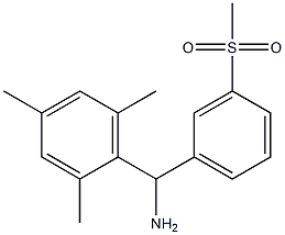 (3-methanesulfonylphenyl)(2,4,6-trimethylphenyl)methanamine 구조식 이미지