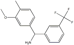 (3-methoxy-4-methylphenyl)[3-(trifluoromethyl)phenyl]methanamine Structure