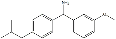 (3-methoxyphenyl)[4-(2-methylpropyl)phenyl]methanamine Structure