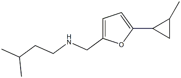 (3-methylbutyl)({[5-(2-methylcyclopropyl)furan-2-yl]methyl})amine 구조식 이미지