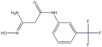 (3Z)-3-amino-3-(hydroxyimino)-N-[3-(trifluoromethyl)phenyl]propanamide Structure