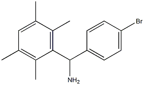 (4-bromophenyl)(2,3,5,6-tetramethylphenyl)methanamine Structure