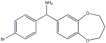 (4-bromophenyl)(3,4-dihydro-2H-1,5-benzodioxepin-7-yl)methanamine 구조식 이미지