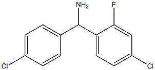 (4-chloro-2-fluorophenyl)(4-chlorophenyl)methanamine 구조식 이미지