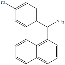 (4-chlorophenyl)(naphthalen-1-yl)methanamine 구조식 이미지