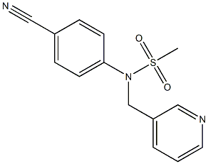 (4-cyanophenyl)-N-(pyridin-3-ylmethyl)methanesulfonamide Structure