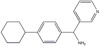 (4-cyclohexylphenyl)(pyridin-3-yl)methanamine 구조식 이미지